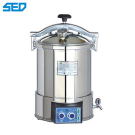 Máquina portátil del esterilizador del vapor de la presión del equipo farmacéutico médico de la maquinaria de la gama 0-60min del contador de tiempo de SED-250P