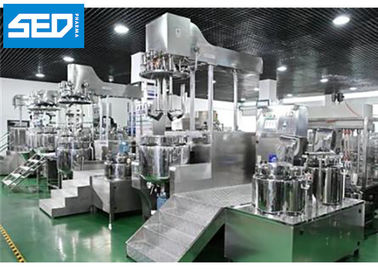 Mezclador de emulsión de elevación hidráulico del vacío de la máquina de la fabricación del ungüento de Skincare