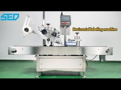 Máquina de etiquetado de botellas redondas horizontales rotativas automáticas