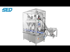 Máquina automática de llenado de polvo de doble cabeza lineal de acero inoxidable