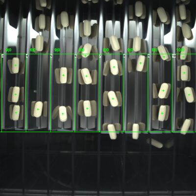 2 canales Tableta automática Equipo de inspección visual Máquina 2 KW