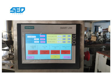 Máquina llenadora de cápsulas de polvo y pellets semiautomática