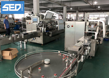 Máquina de embalaje de cartón totalmente automática continua con pantalla táctil PLC