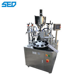 Máquina semiautomática de llenado y sellado de mangueras de plástico con control PLC