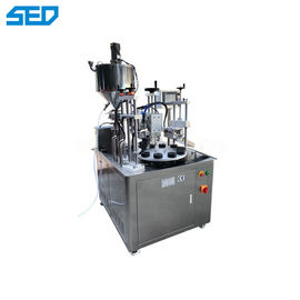 Máquina semiautomática de llenado y sellado de mangueras de plástico con control PLC
