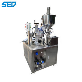 Máquina semiautomática de llenado y sellado de mangueras de plástico con control PLC