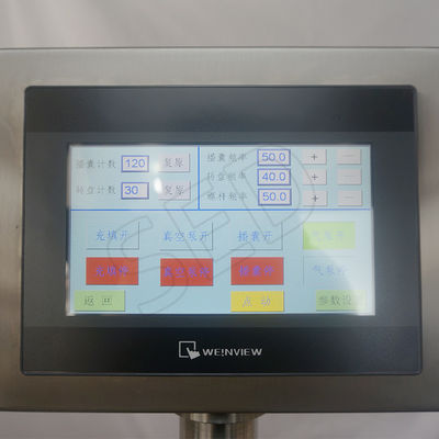 Máquina semiautomática de llenado de cápsulas de gránulos de polvo con control PLC