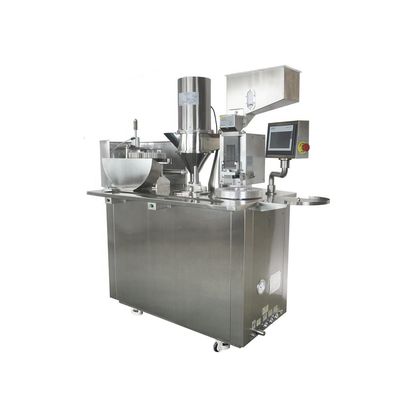 Máquina semiautomática de llenado de cápsulas de gránulos de polvo con control PLC
