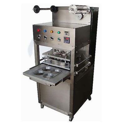 Taza plástica 0.8Mpa de la máquina del lacre del embalaje automático del acero inoxidable 2KW