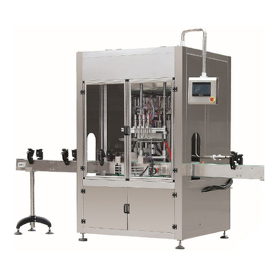 Máquina llenadora de líquidos totalmente automática de 4 cabezales