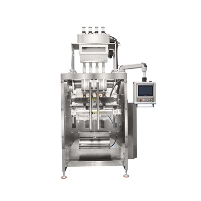 Máquina empacadora de sellado trasero de 4 filas 1800x1120x2800mm 3.5KW