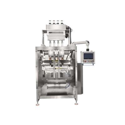 Máquina de embalaje de sellado trasero de 4 filas 1800mm L 5KW de potencia