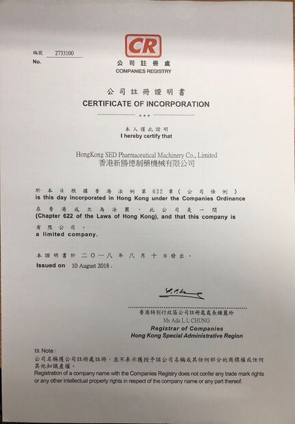CHINA Hangzhou SED Imp. And Exp. Co., Ltd. certificaciones